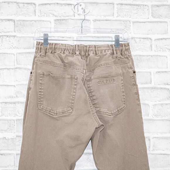 ONES STROKE Tokyo Jogger Pants Khaki Drawstring ankle zip Size Small - Picture 6 of 12